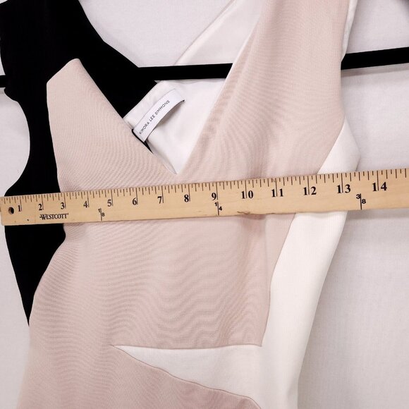 Kimora Lee Simmons Bodycon Pencil Dress Womens Size 2 Ribbed Crossed Back - Picture 9 of 16